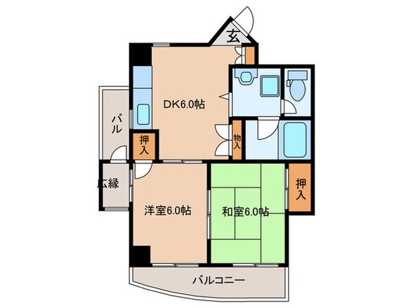 ディバージョン同心の物件間取画像